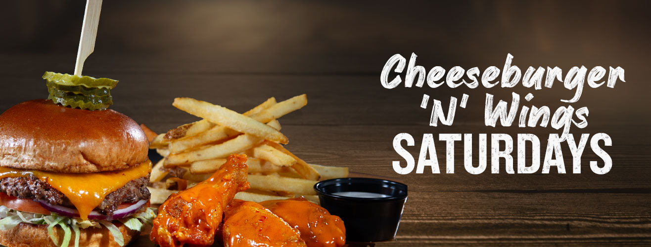 Saturday Restaurant Specials: Cheeseburger 'N' Wings