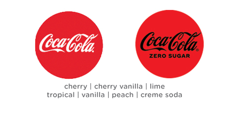 Coke and Coca-Cola Zero Sugar